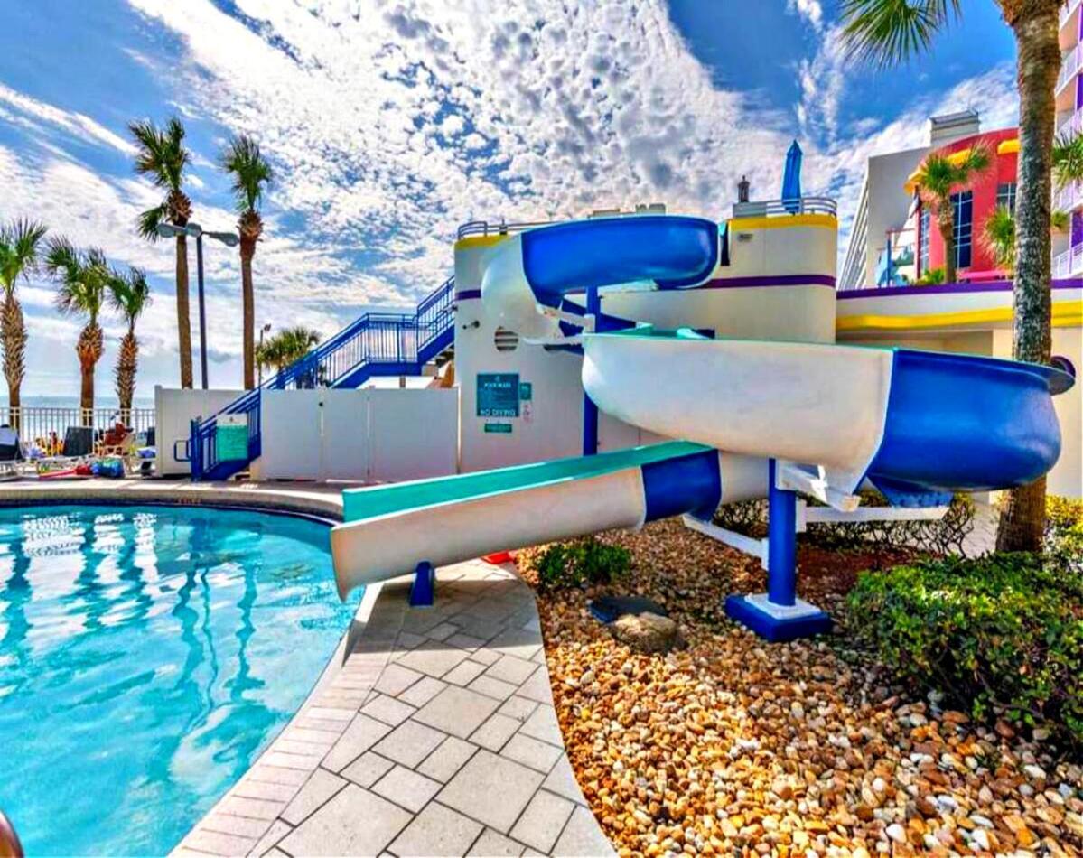 1 Bedroom Direct Oceanfront Condo Wyndham Ocean Walk Resort - Daytona Funland 703 데이토나 비치 외부 사진